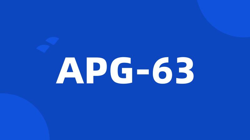 APG-63
