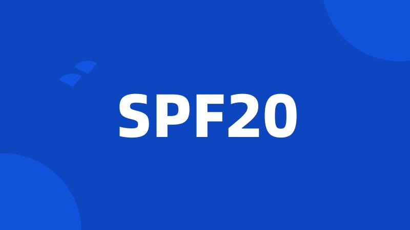 SPF20
