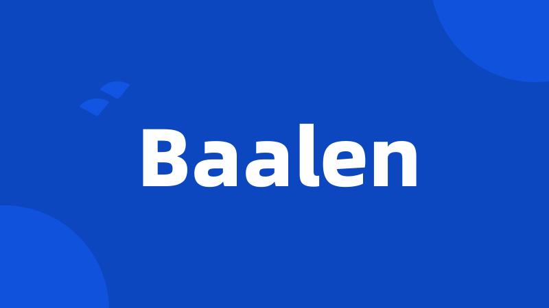 Baalen