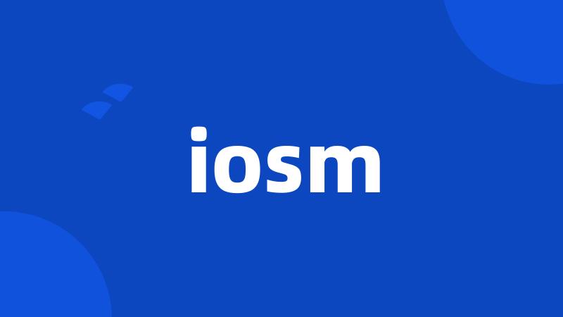 iosm