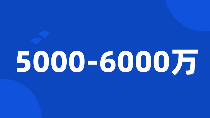 5000-6000万