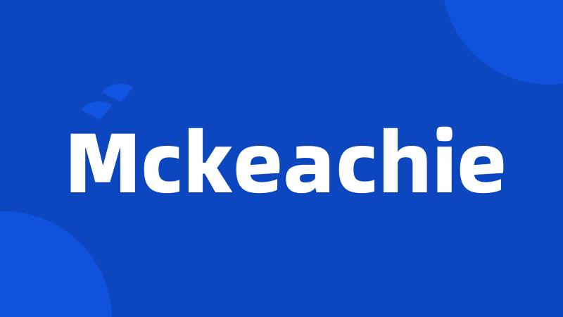 Mckeachie