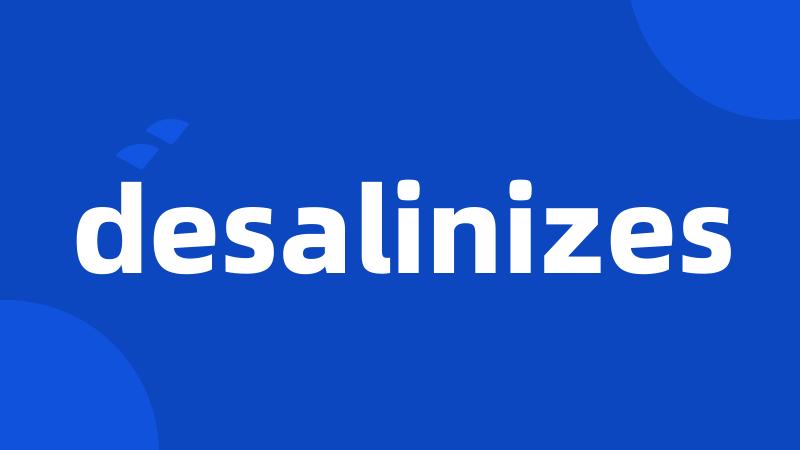 desalinizes