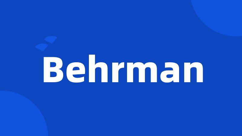 Behrman