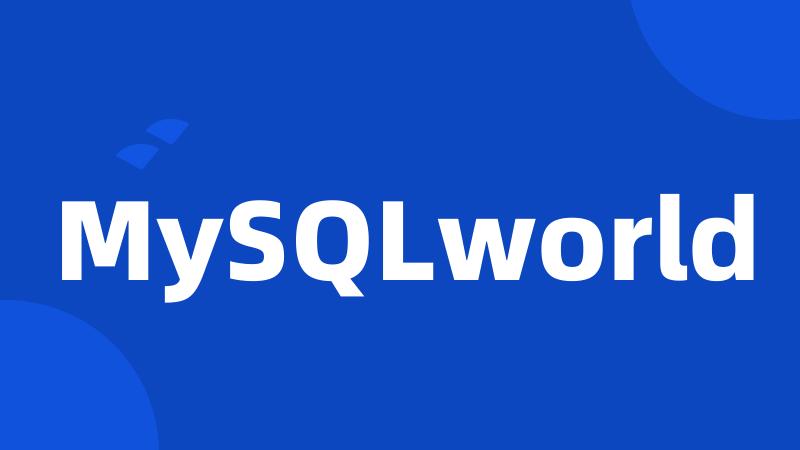 MySQLworld