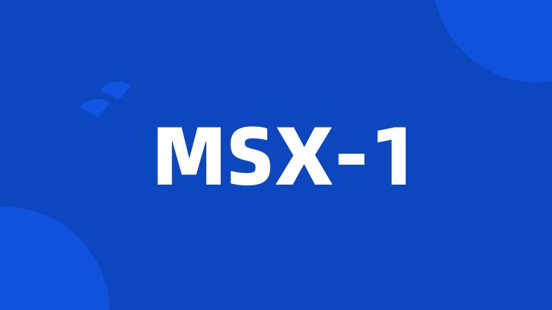 MSX-1