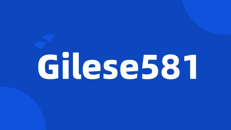 Gilese581
