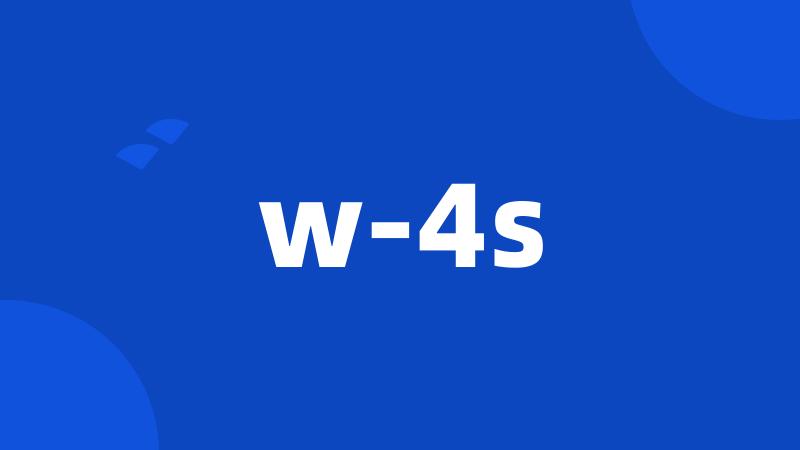 w-4s