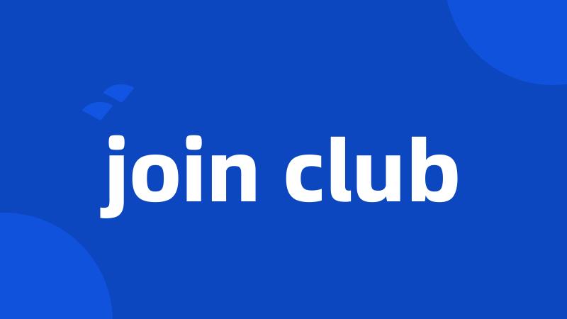 join club