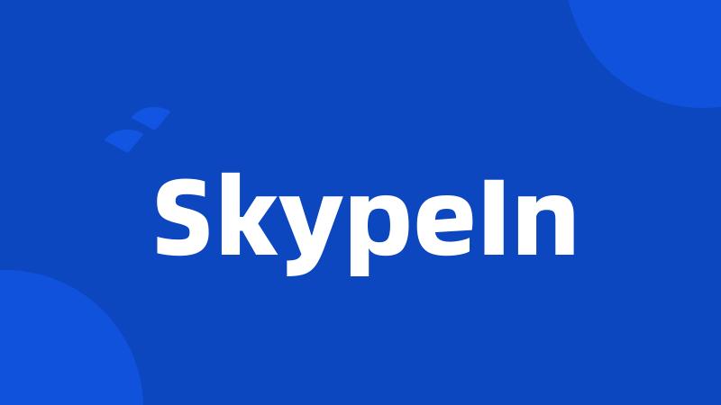 SkypeIn