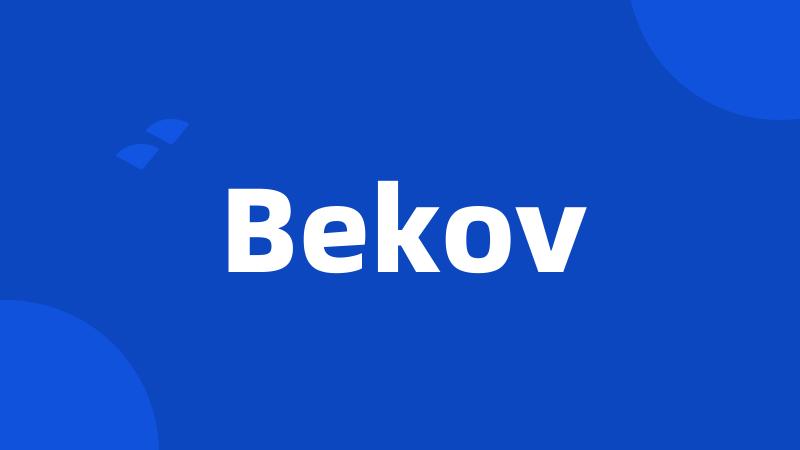 Bekov