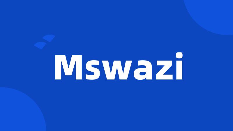 Mswazi