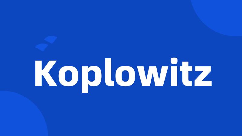 Koplowitz