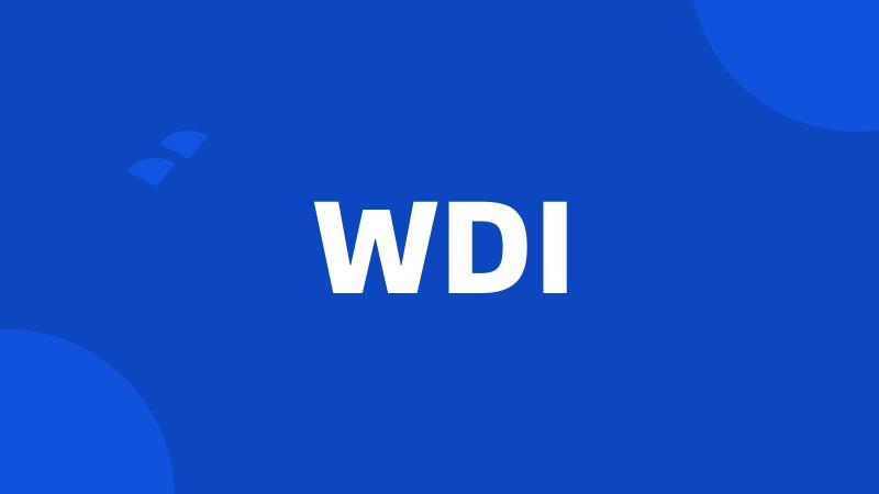 WDI