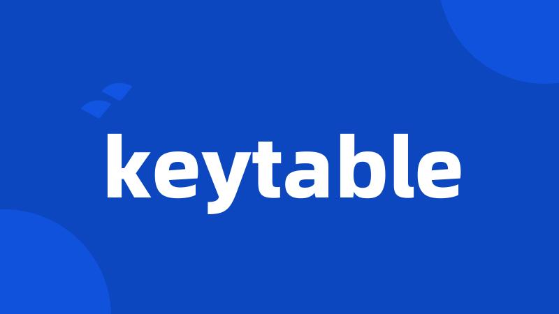 keytable