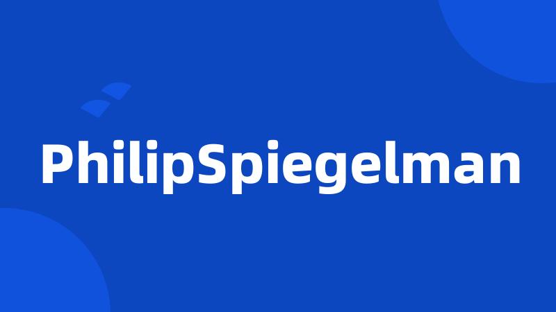 PhilipSpiegelman
