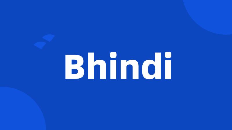 Bhindi