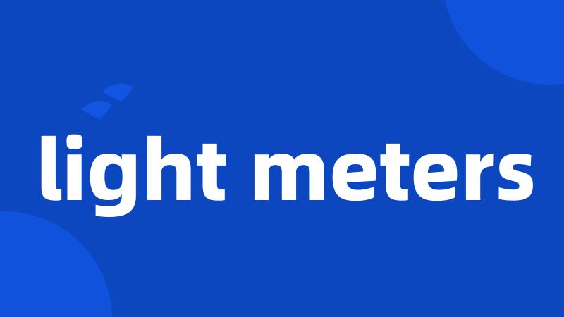 light meters