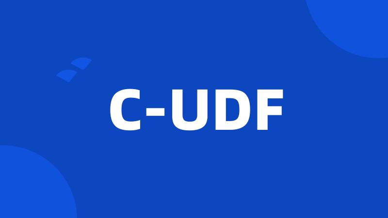 C-UDF
