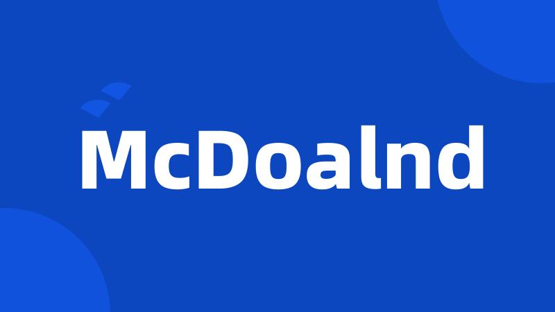 McDoalnd