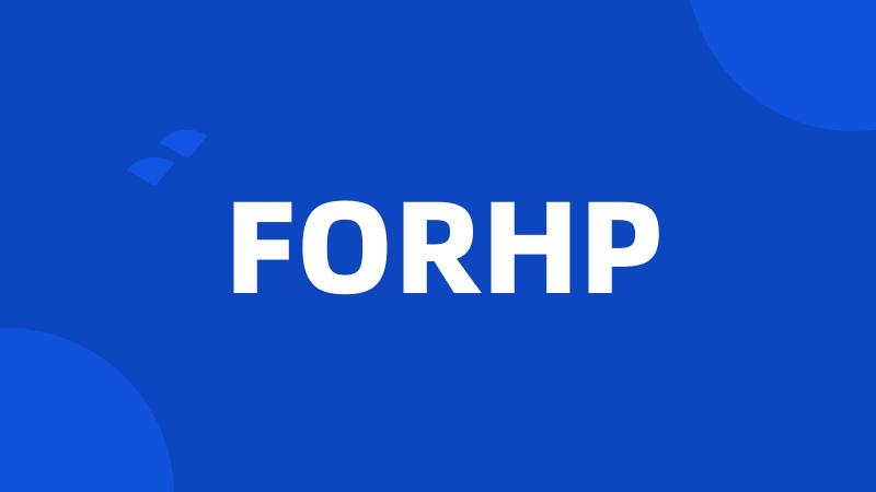 FORHP