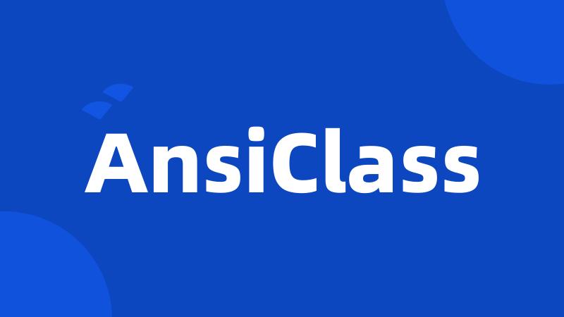 AnsiClass