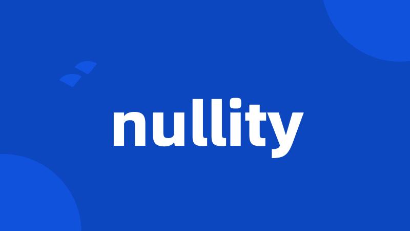 nullity