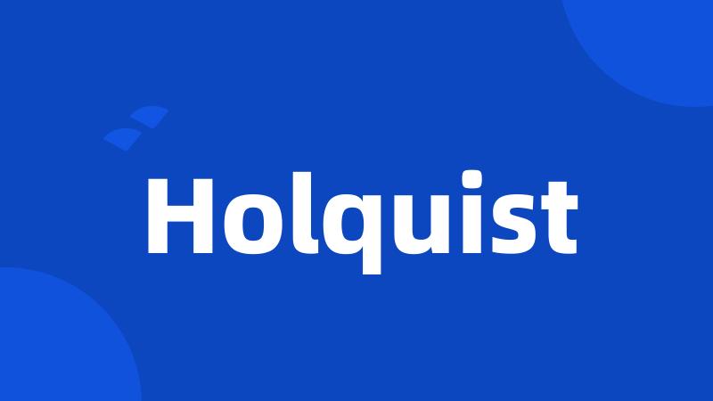 Holquist