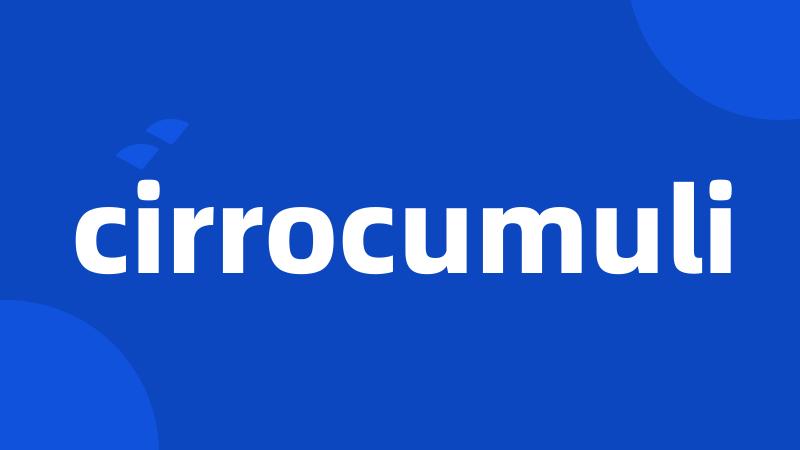 cirrocumuli