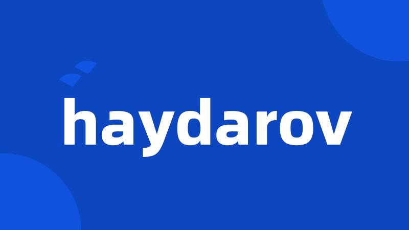 haydarov