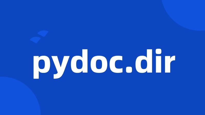 pydoc.dir