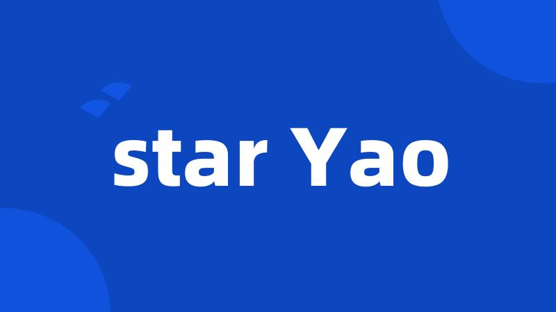 star Yao