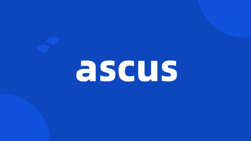 ascus