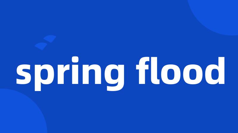 spring flood