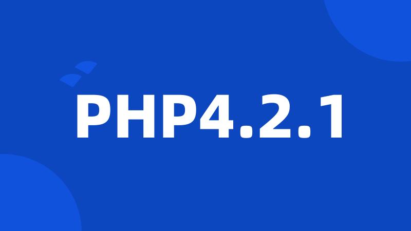 PHP4.2.1