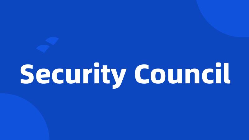 Security Council