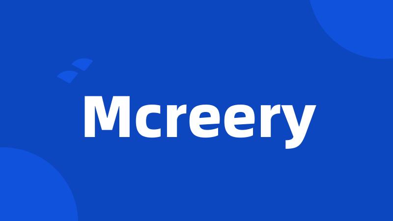 Mcreery