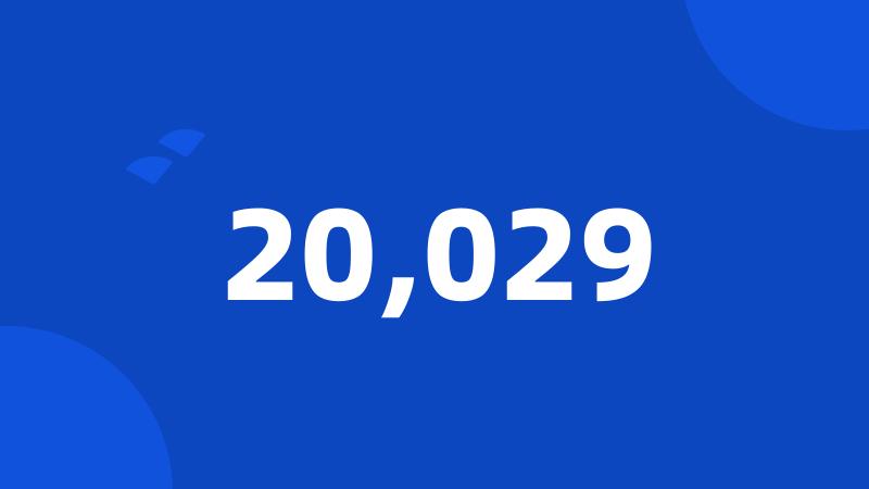 20,029