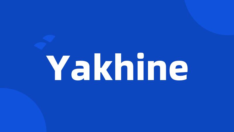 Yakhine
