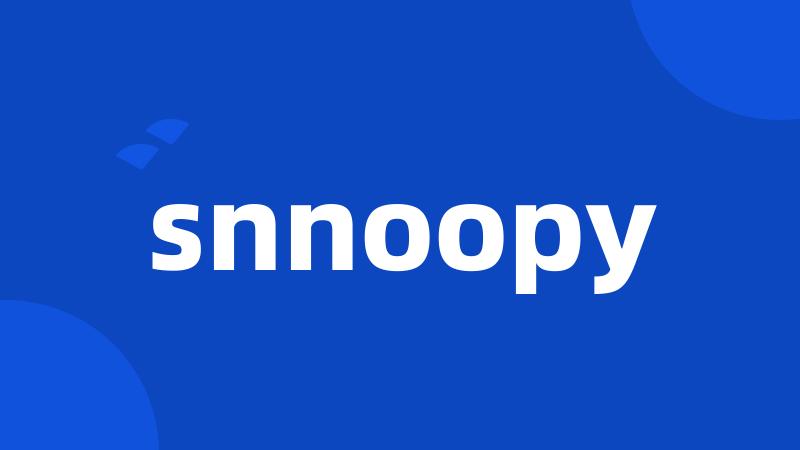 snnoopy