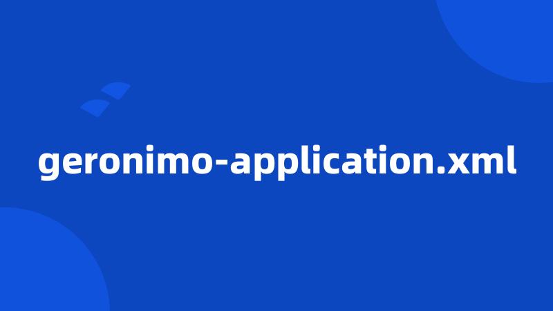 geronimo-application.xml