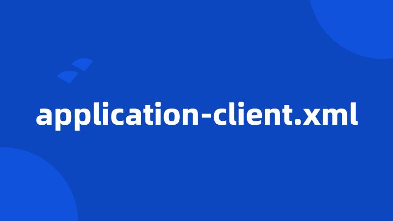 application-client.xml