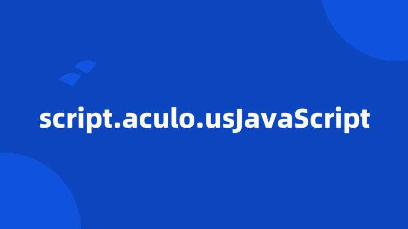 script.aculo.usJavaScript