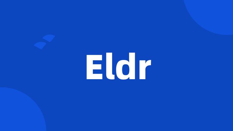 Eldr