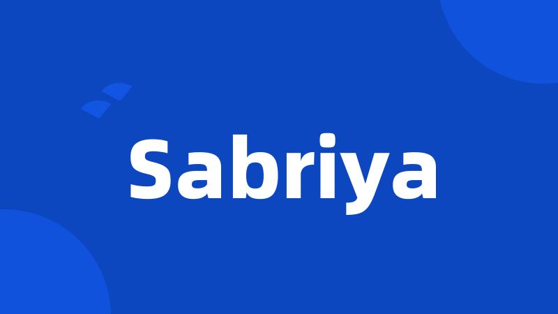 Sabriya