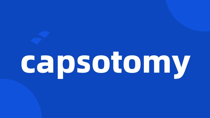 capsotomy