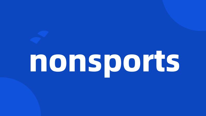 nonsports