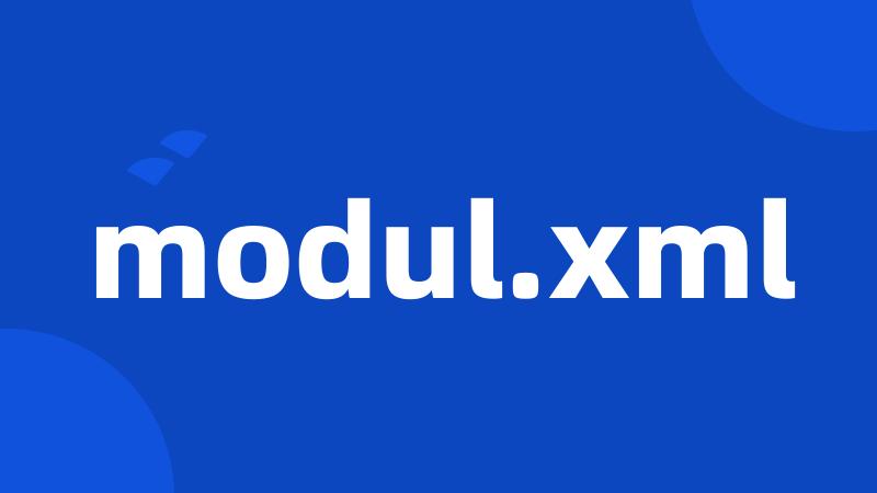 modul.xml