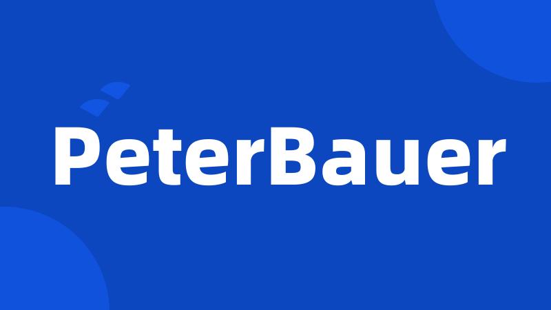 PeterBauer