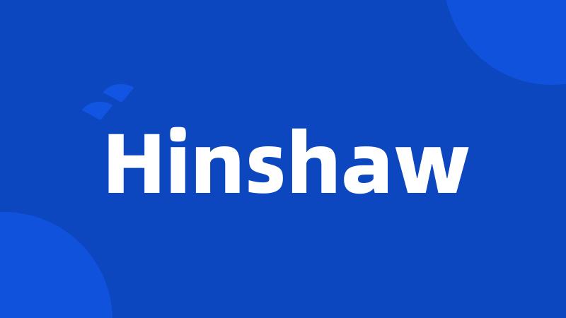 Hinshaw